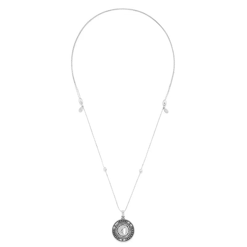 Alex and Ani Number 4 Necklace on expandable silver chain with round pendant displaying the 4 on Tampa Home & Garden Store