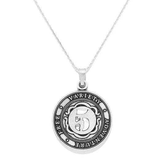 Number 5 Necklace, Expandable pendant on silver-tone chain by ALEX AND ANI on Tampa Home & Garden Store