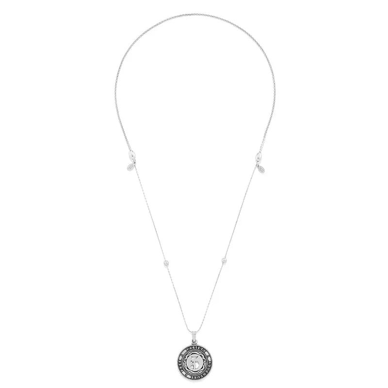 Number 5 Necklace by ALEX AND ANI, expandable silver-tone chain with round pendant on Tampa Home & Garden Store