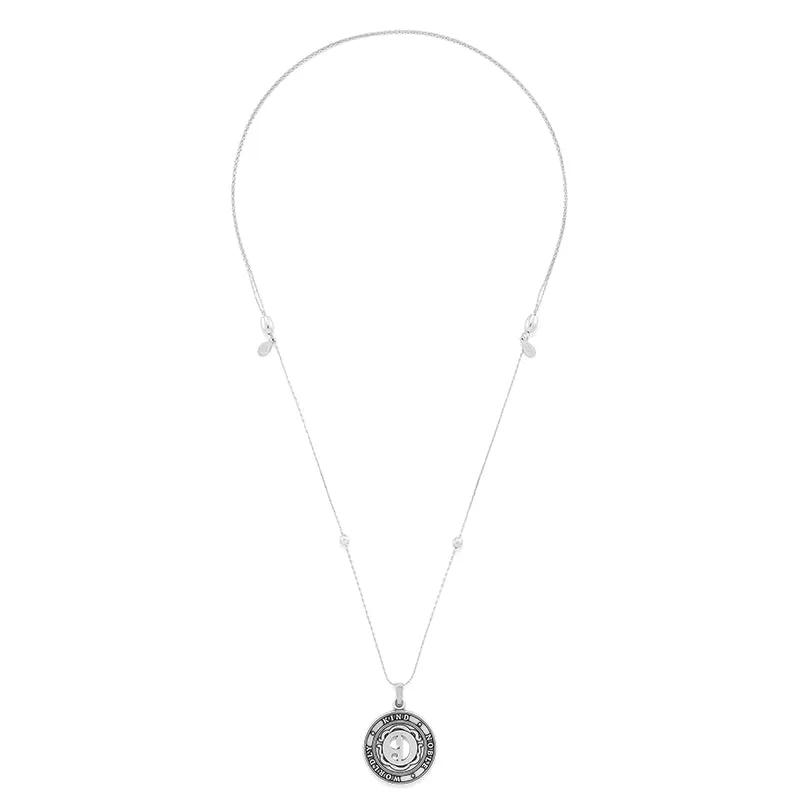 Number 9 Necklace, expandable silver-tone pendant by ALEX AND ANI, circular charm necklace on Tampa Home & Garden Store