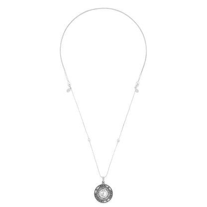 Number 9 Necklace, expandable silver-tone pendant by ALEX AND ANI, circular charm necklace on Tampa Home & Garden Store