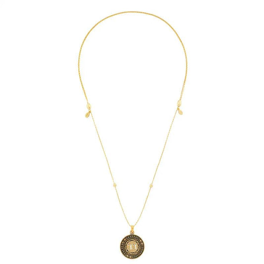 Alex and Ani Number 33 Necklace with expandable gold-tone chain and leaf charm accents on Tampa Home & Garden Store