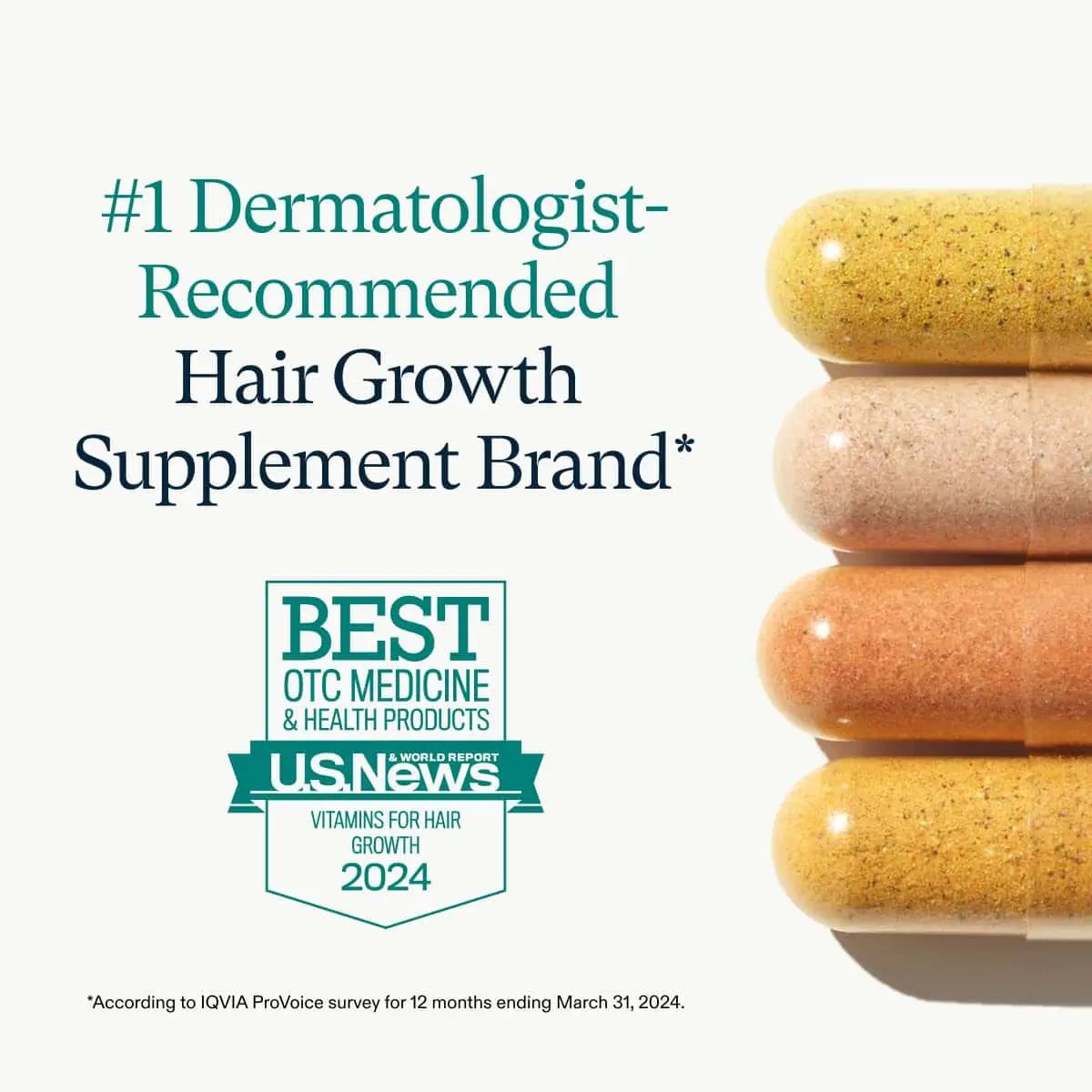 Nutrafol Women's Vegan Hair Growth Supplement Pack, 3-mo supply, gold speckled capsules on Tampa Home & Garden Store