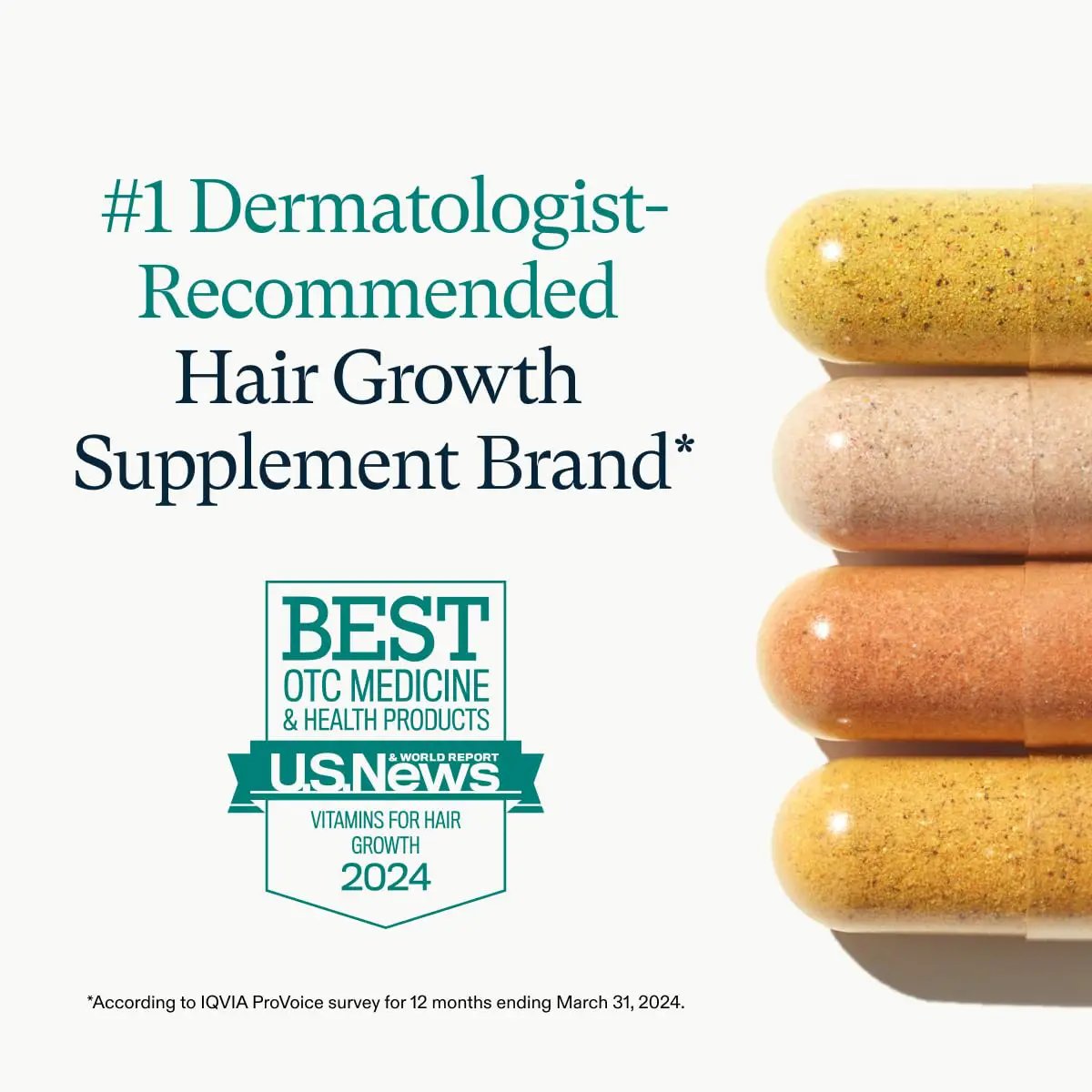 Nutrafol Women's Hair Growth supplement by Nava Beauty, 3-month supply, four colorful capsules on Tampa Home & Garden Store
