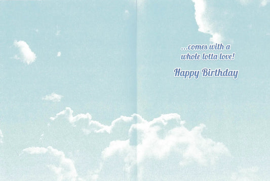 Horse birthday card with sky and clouds, Happy Birthday text by The Country Christmas Loft on Tampa Home & Garden Store