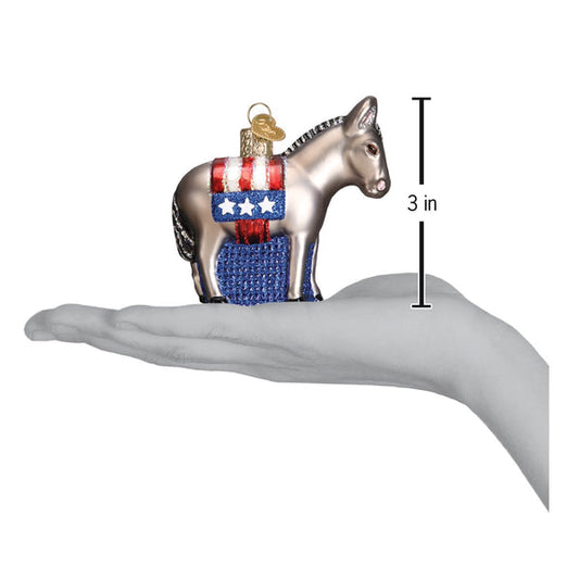 Democratic Donkey Ornament - Tampa Home & Garden Store