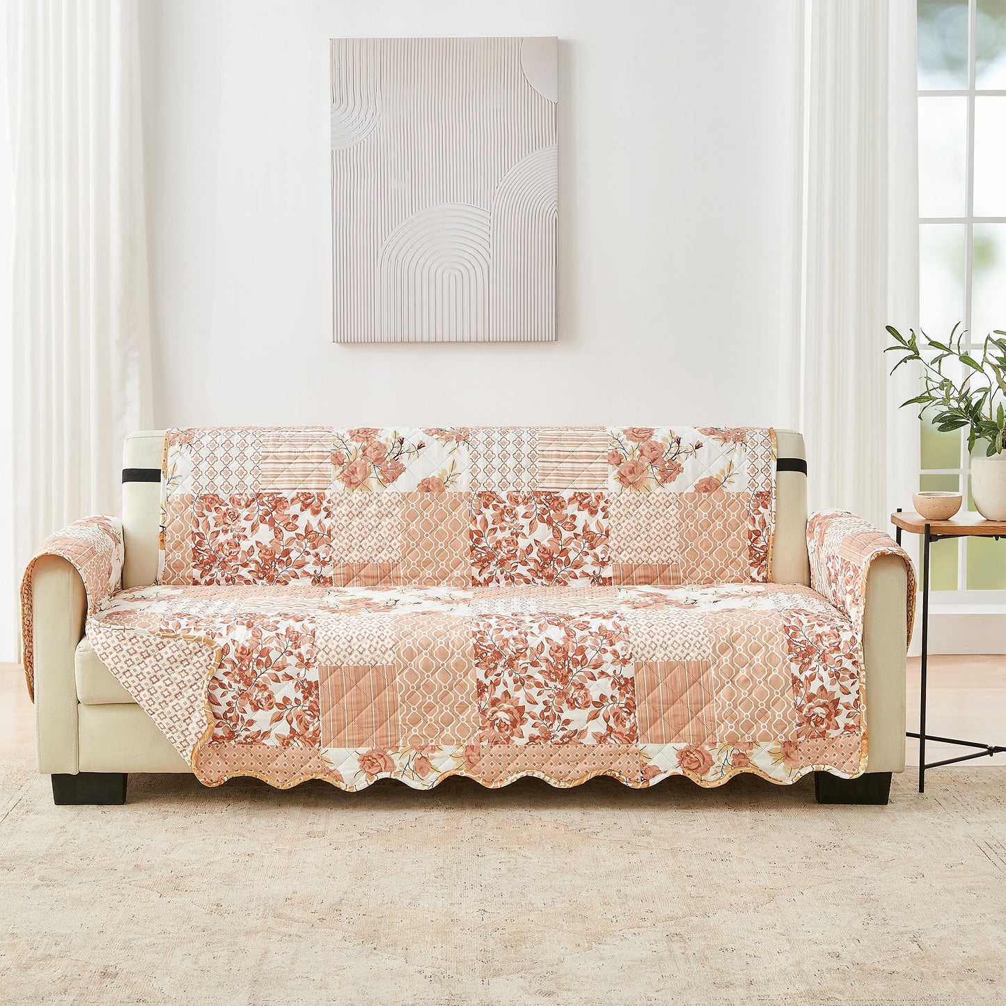 Reversible Floral Patchwork Furniture Cover