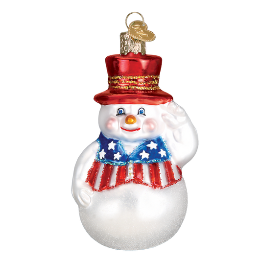 Patriotic Snowman Ornament - Tampa Home & Garden Store