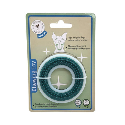 Juguete dental masticable de TPR y nailon para perros - Ideal para masticadores agresivos - (Diámetro de 10 cm)
