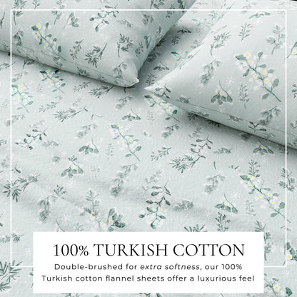 Luxurious and Soft Turkish Cotton Flannel Sheet