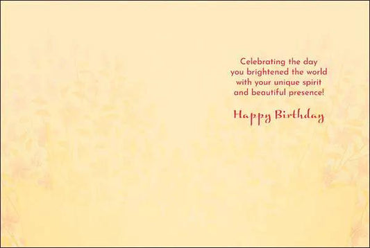 Birthday Card yellow with red text by The Country Christmas Loft Gift Shoppe on Tampa Home & Garden Store