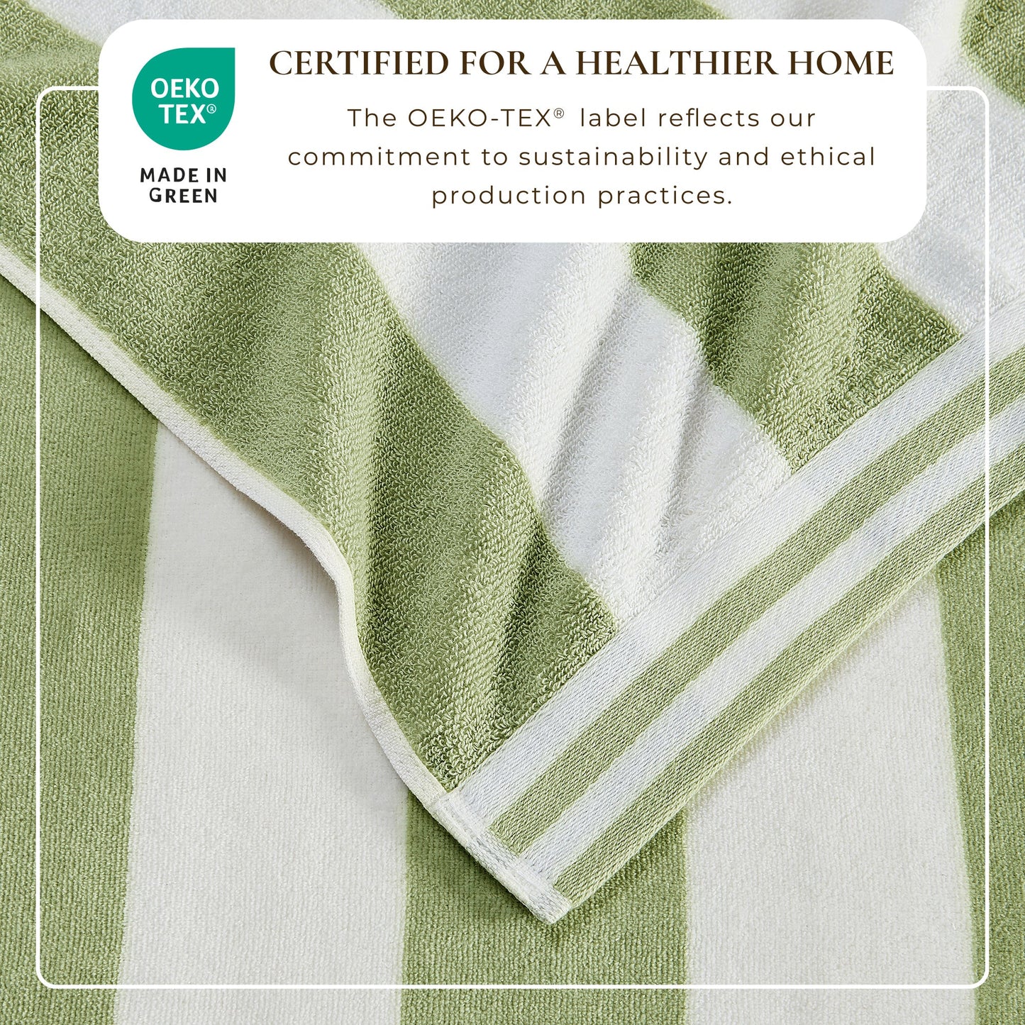 Striped Cabana Beach Towel and Soft Pastel Colors