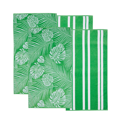 Velour Cotton Beach Towels and Maui Two Pack