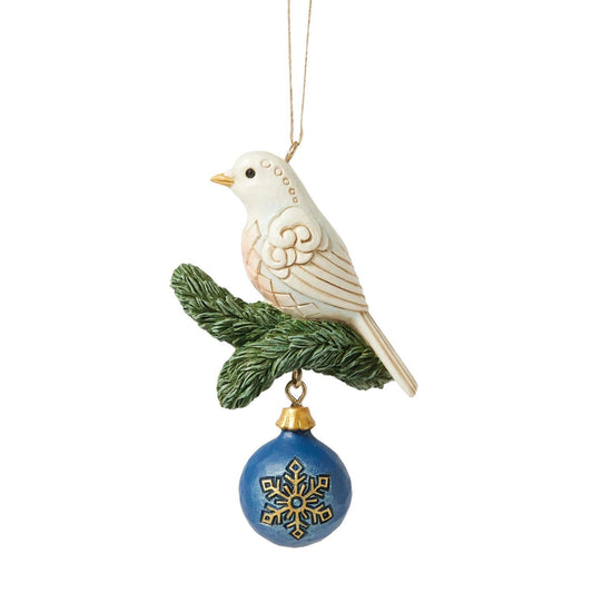 Blue And Gold Dove Ornament - Tampa Home & Garden Store