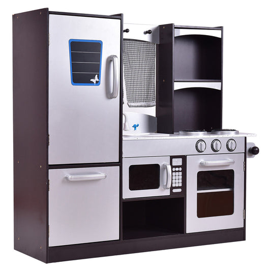 Kids Wooden Modern Kitchen Cooking Pretend Play Set - Tampa Home & Garden Store