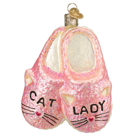 Cat Lady Slippers Ornament - Tampa Home & Garden Store