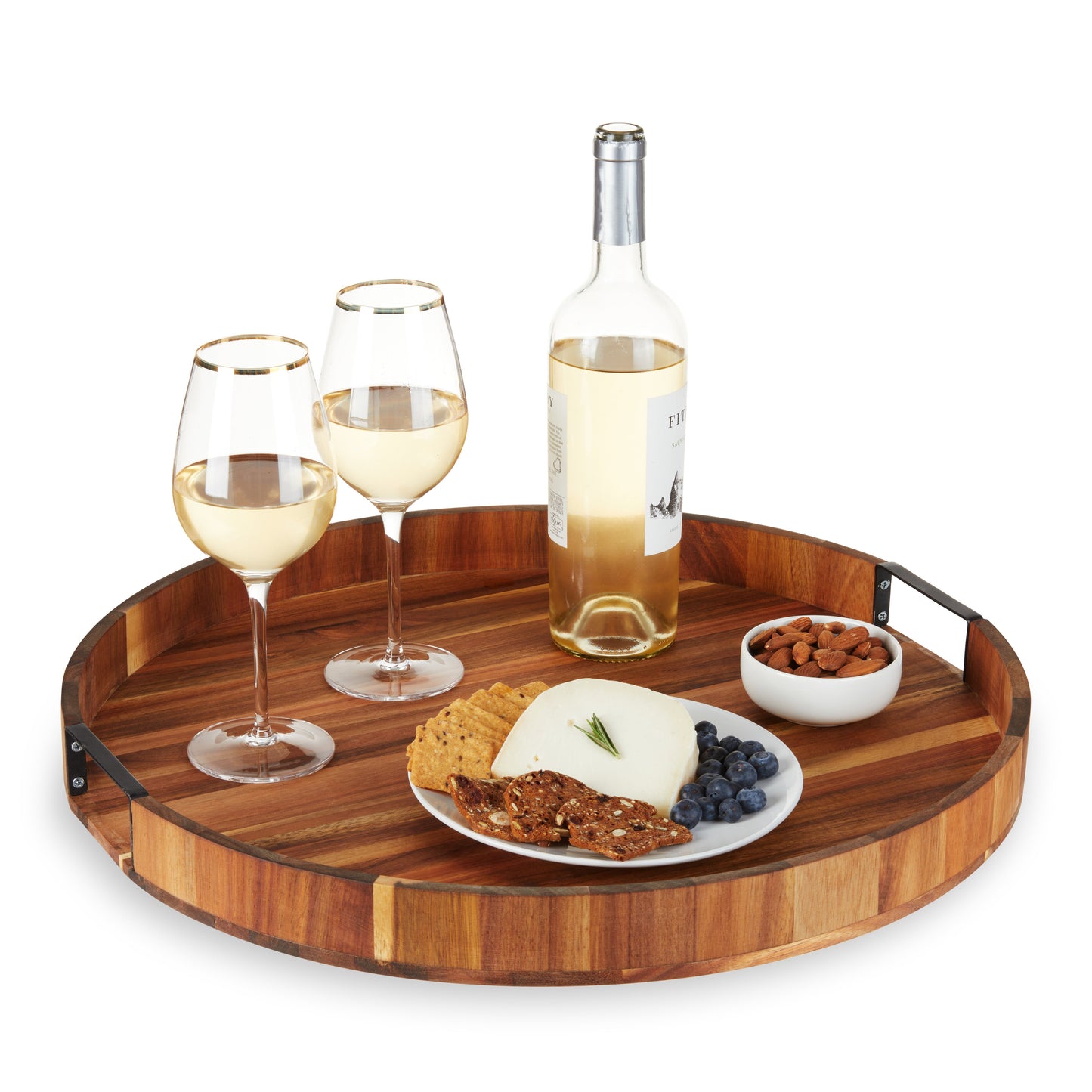 Acacia Wood Lazy Susan For Kitchen And Dining
