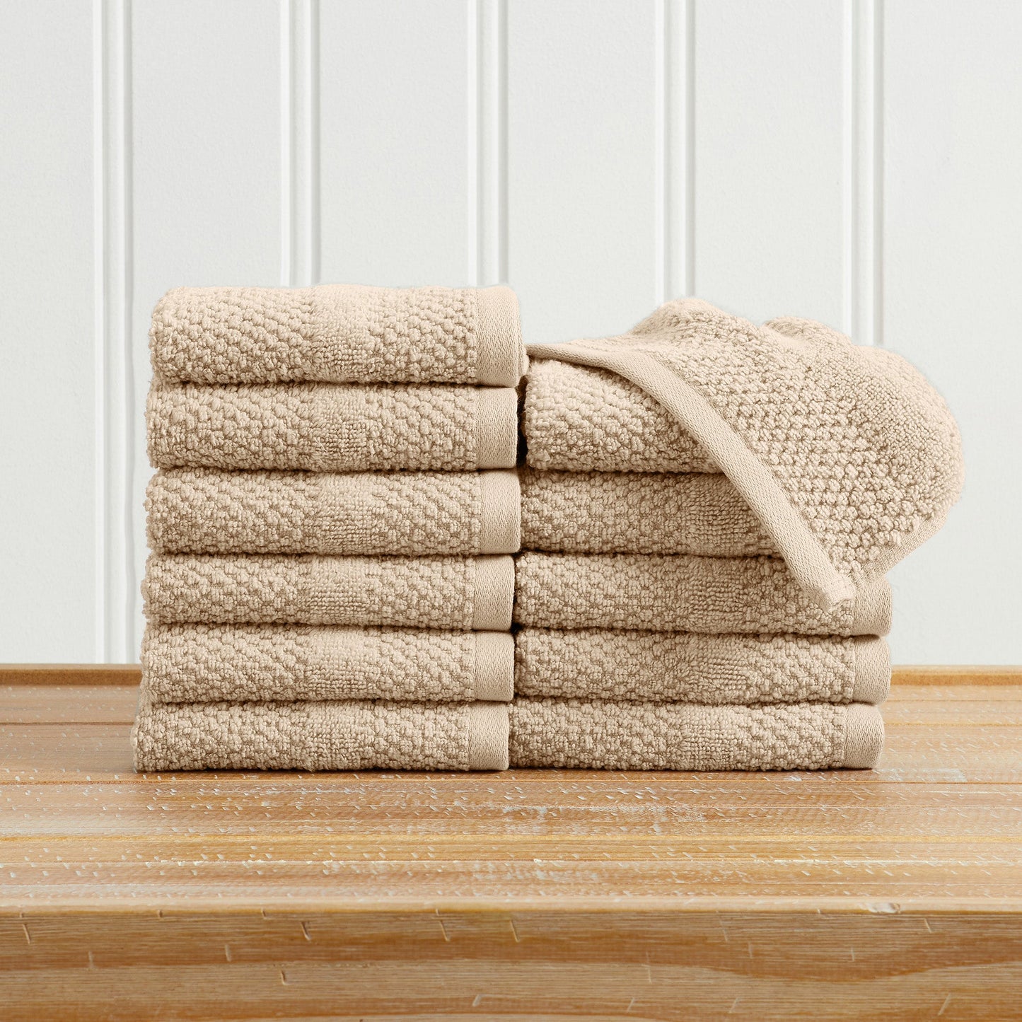 Pure Cotton Woven Bath Towel Set and a Soft Feel
