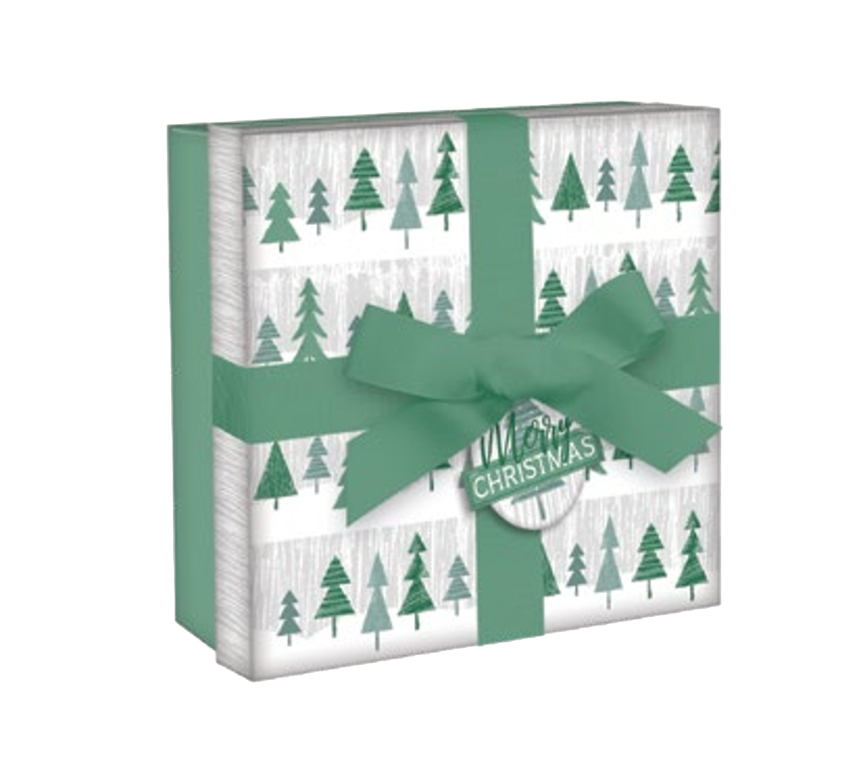 Boîte cadeau carrée avec ruban -