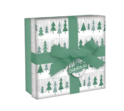 Boîte cadeau carrée avec ruban -