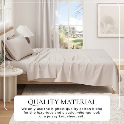 the Soft Organic Cotton Jersey Knit Bed Sheets