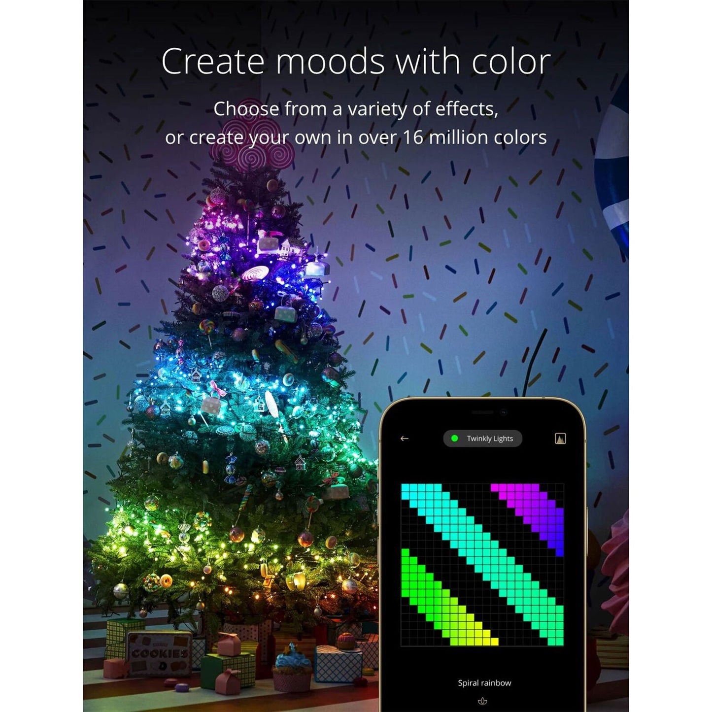 Juego de luces LED RGB Twinkly de 150 luces (Generación II)