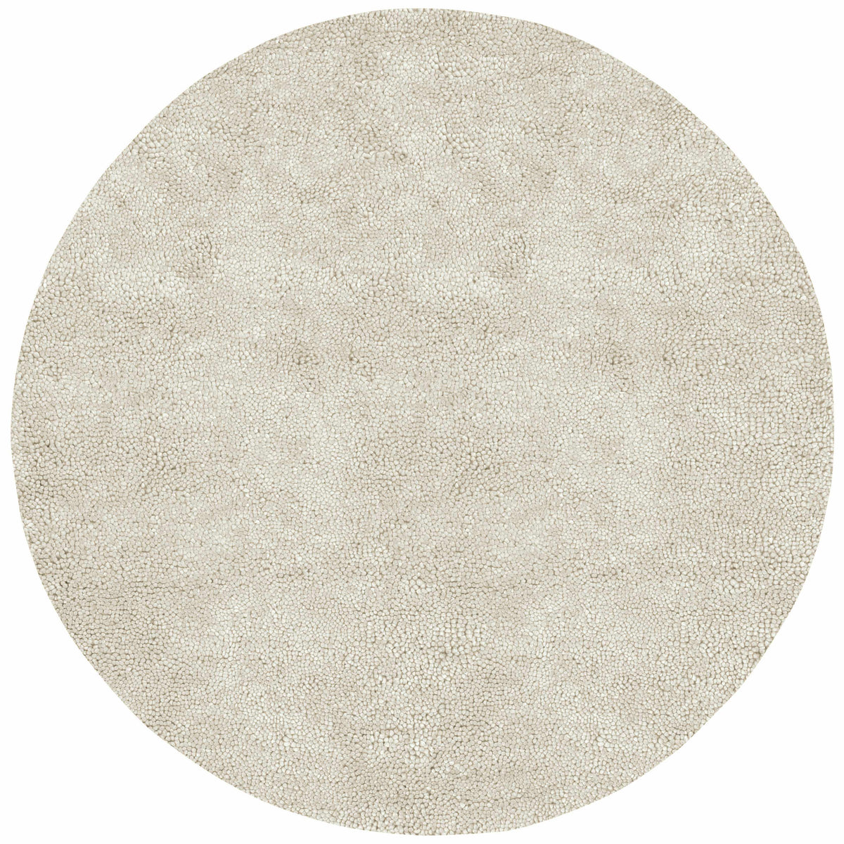 Oakridge Area Rug - Clearance, round beige shag by Boutique Rugs on Tampa Home & Garden Store