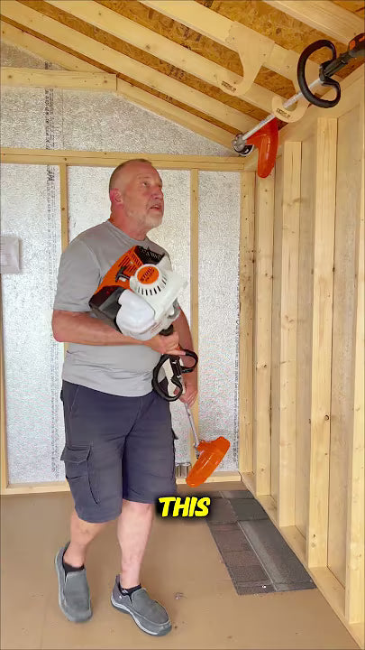 Overhead Weed Wacker Storage Hook – Ceiling Mount for Weed Eaters & Tools