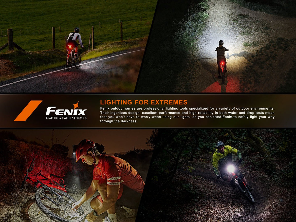 Fenix BC06R Smart-Brake bicycle taillight with red rear light by Fenix Store on Tampa Home & Garden Store