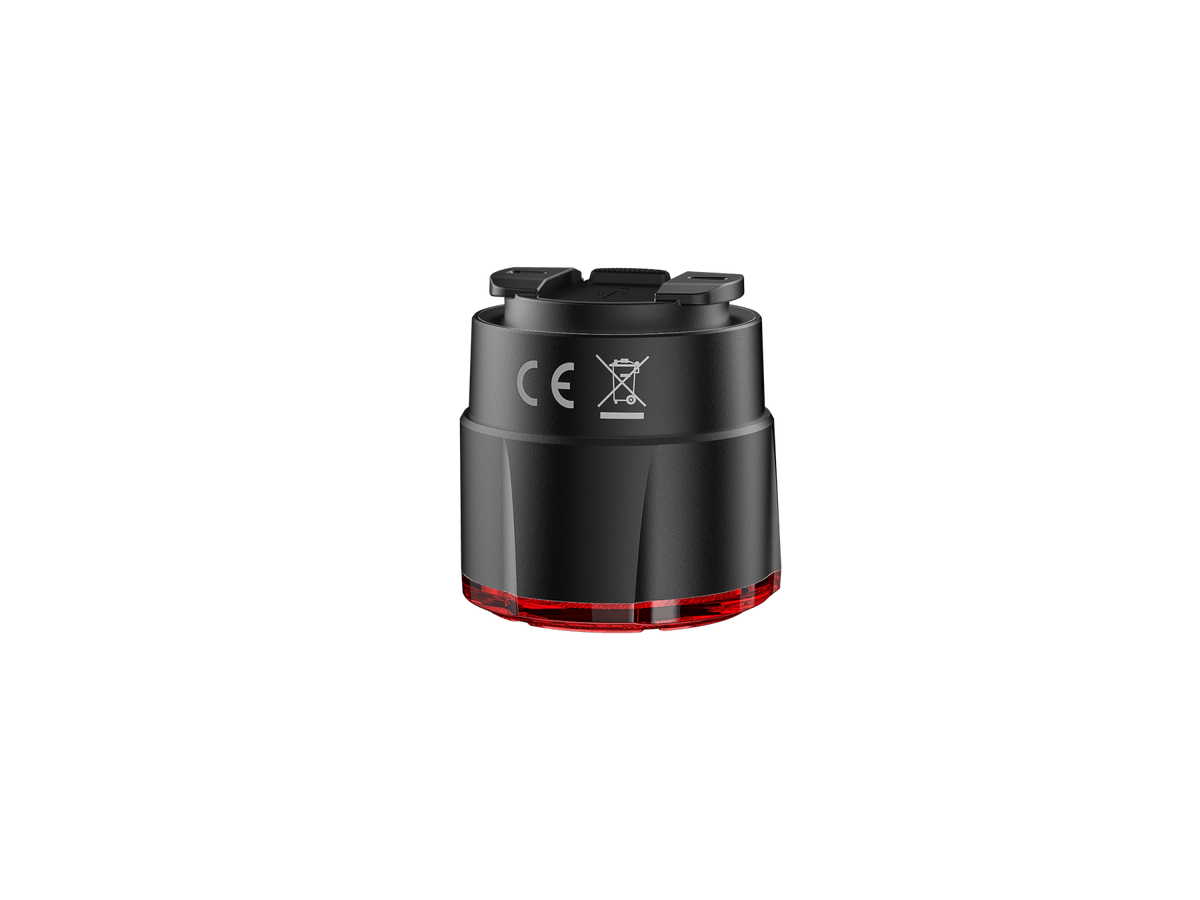 Fenix BC06R Smart-Brake bicycle taillight, compact black bike light with red lens on Tampa Home & Garden Store