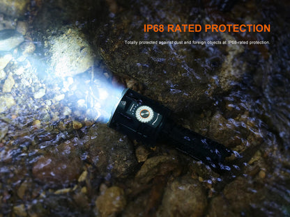 Fenix LR35R PRO rechargeable palm-sized searchlight, black handheld torch on Tampa Home & Garden Store