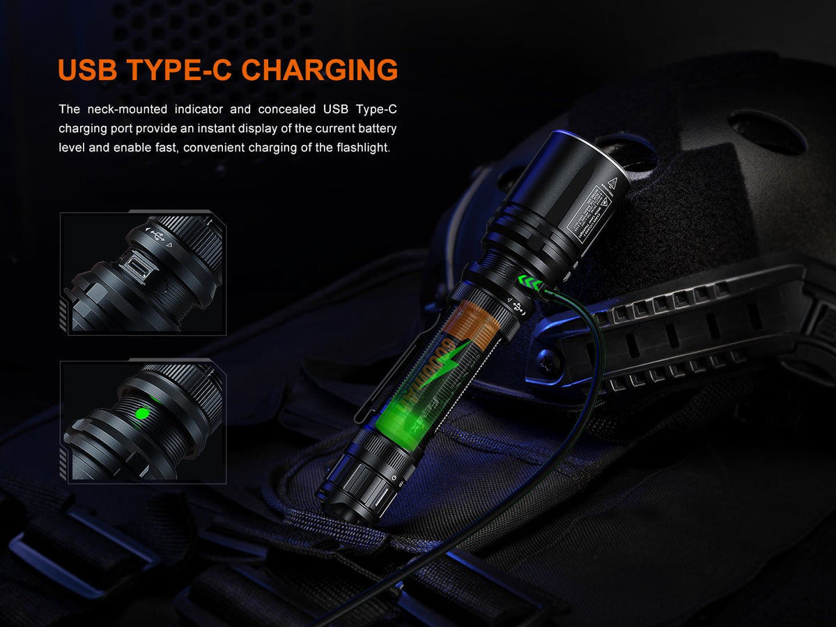 Fenix TK30R Tactical White Laser Rechargeable Flashlight with USB-C charging on Tampa Home & Garden Store