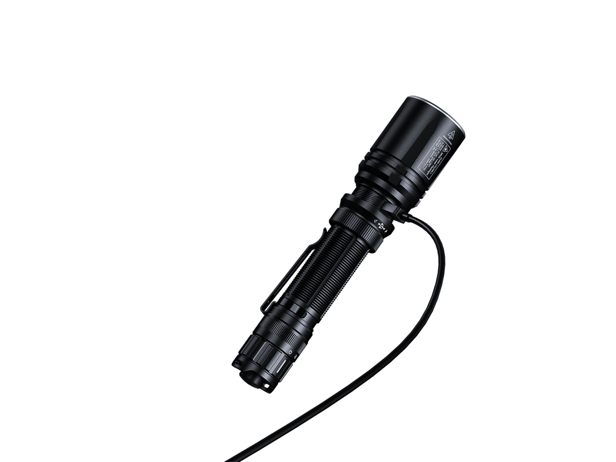 Fenix TK30R tactical flashlight with white laser, rechargeable, black aluminum body on Tampa Home & Garden Store