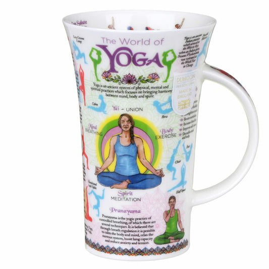 Mug en porcelaine fine style Glencoe, motif « World Of Yoga Body ».