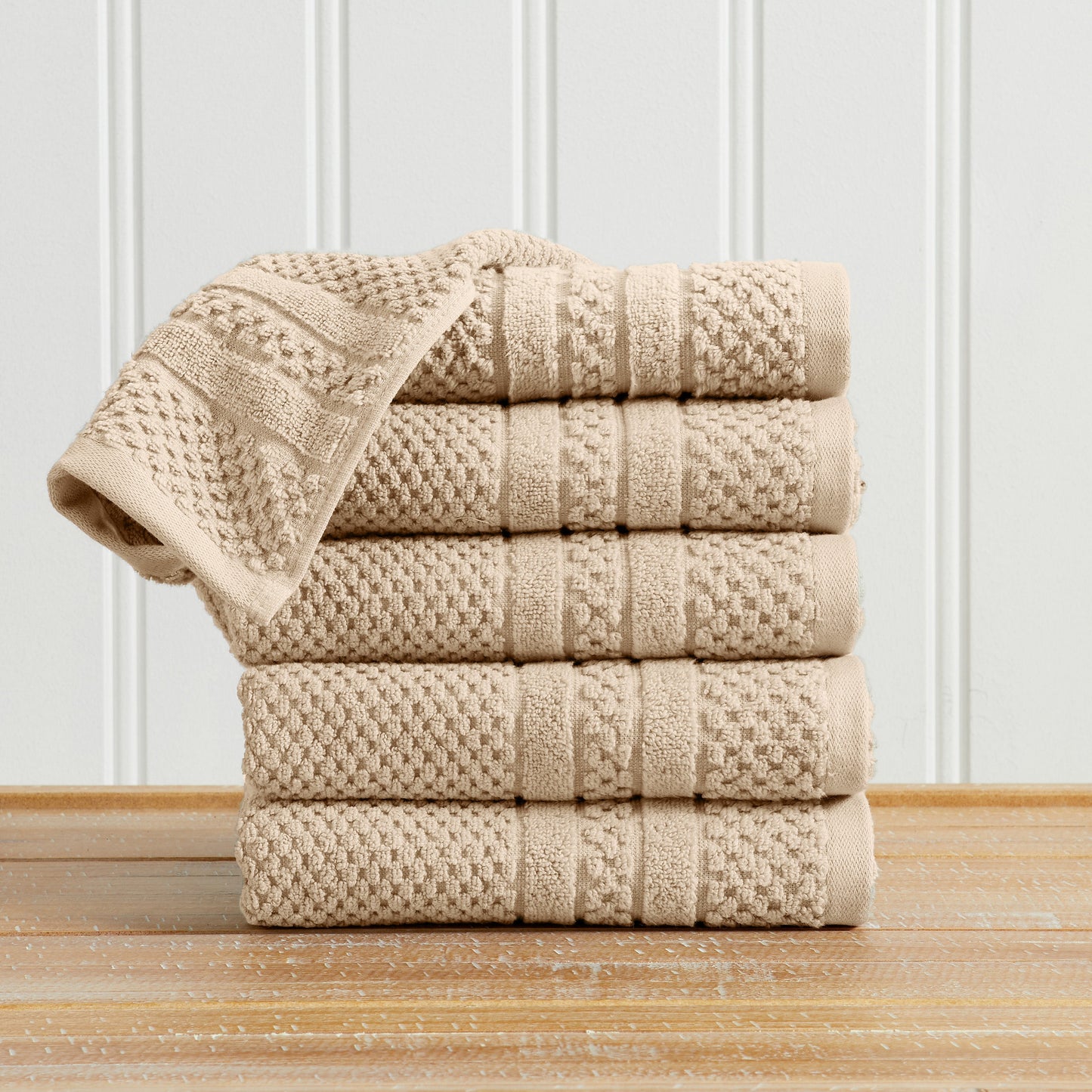 Premium Cotton Checkered Jacquard Towel for Bath