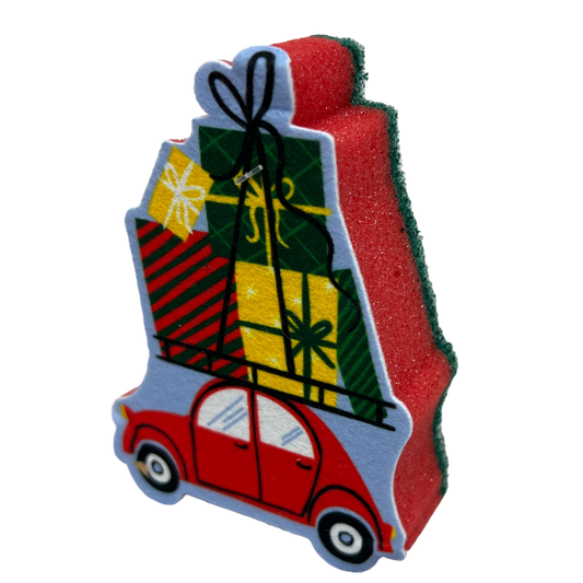 Éponge des Fêtes - Maison pour Noël