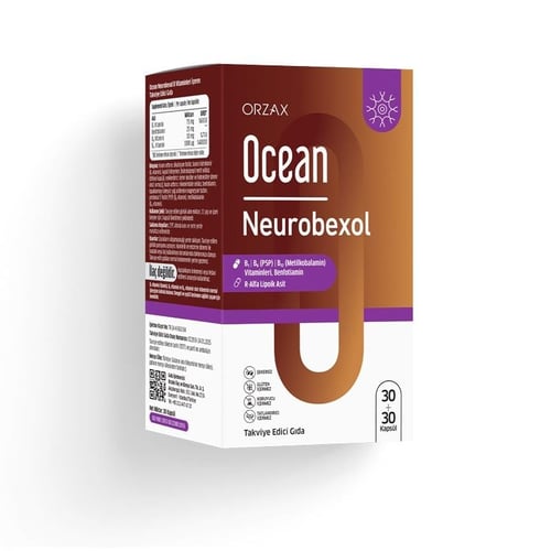 Ocean Neurobexol capsules box Beauty Care Bag orange packaging 60 capsules on Tampa Home & Garden Store