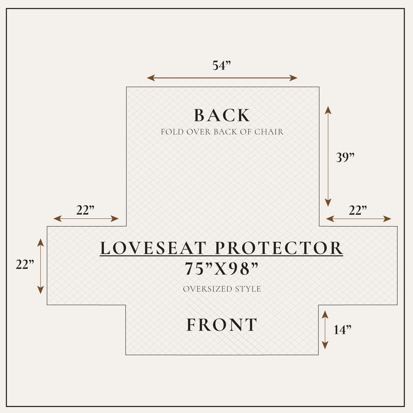 Velvet Furniture Protector And Elastic Cover