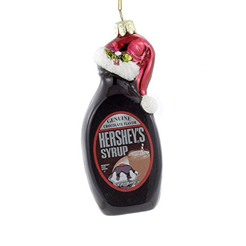 Glass Hershey's Syrup Bottle Ornament - Tampa Home & Garden Store