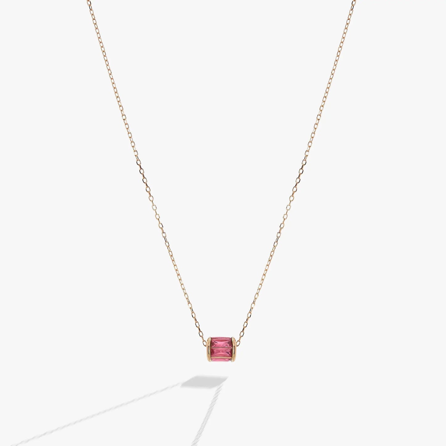 October Birthstone Precious Pendant Necklace gold-tone with pink gemstone by Alex and Ani on Tampa Home & Garden Store