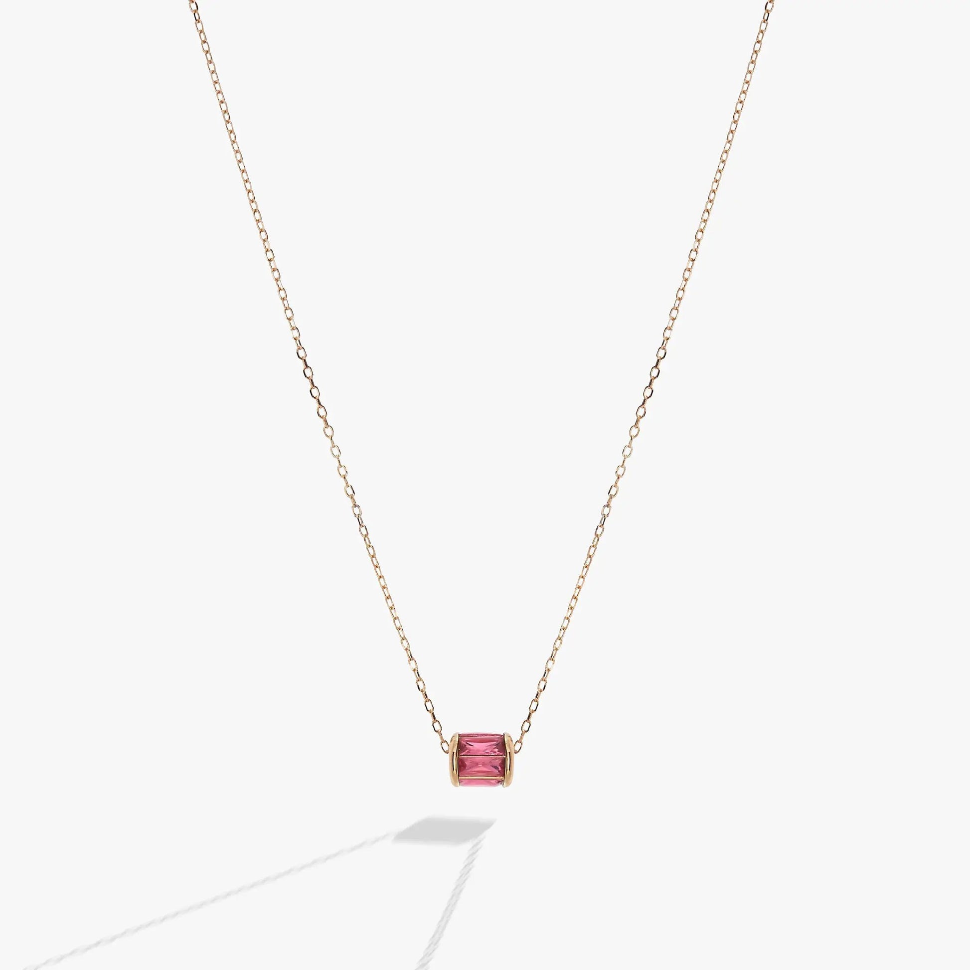 October Birthstone Precious Pendant Necklace gold-tone with pink gemstone by Alex and Ani on Tampa Home & Garden Store