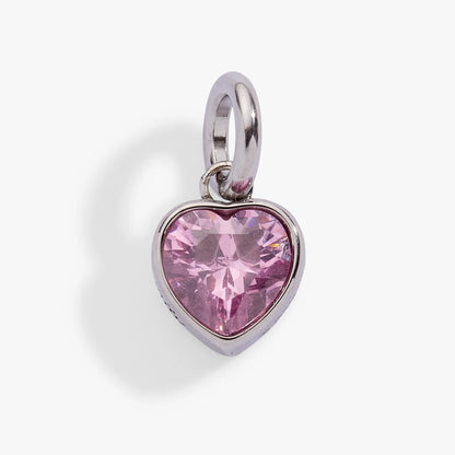 October Serenity Heart Birthstone Charm Bracelet