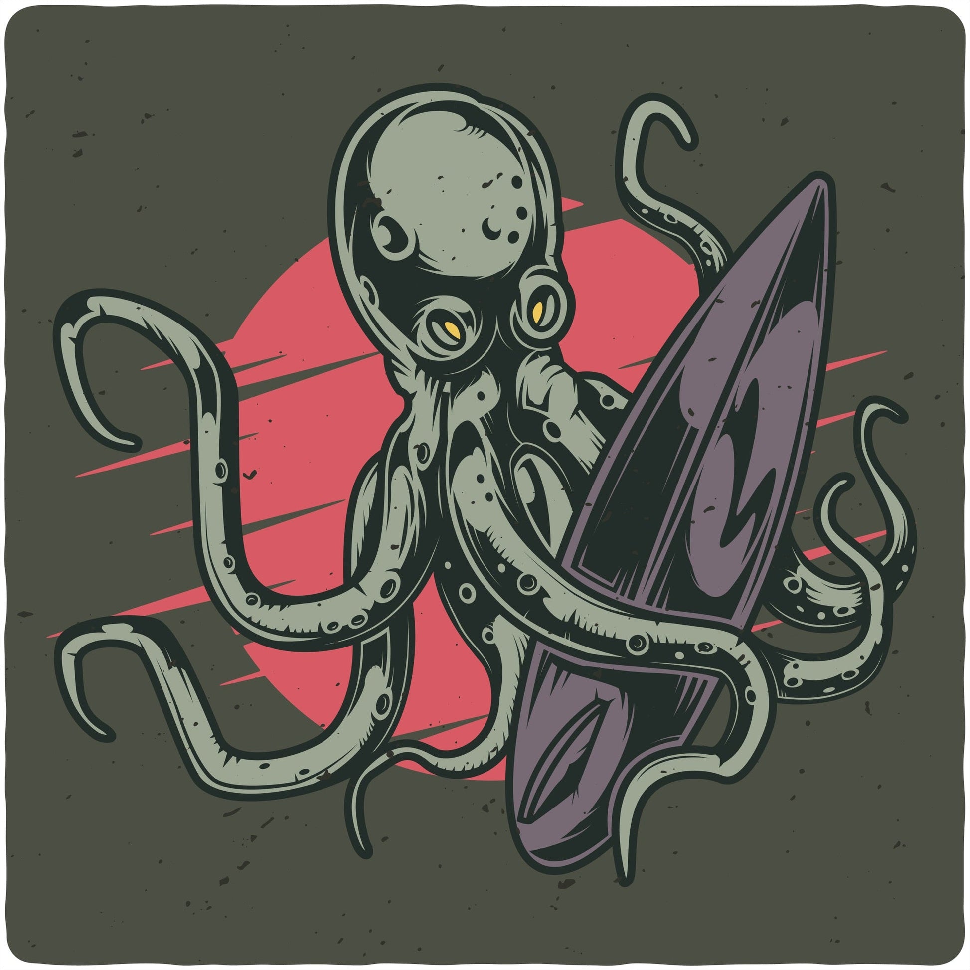 Octopus graphic men's T-shirt in bamboo viscose/organic cotton by Spun Bamboo on Tampa Home & Garden Store