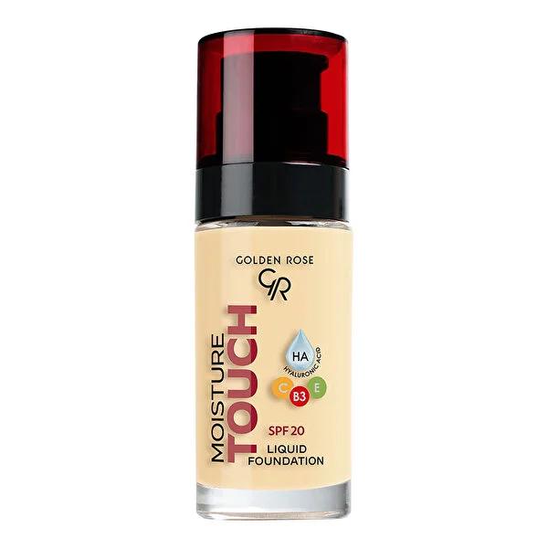 Foundation Golden Rose Moisture Touch Liquid Foundation SPF20 beige liquid with red pump cap on Tampa Home & Garden Store