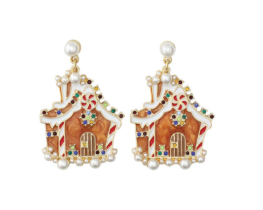 Gingerbread House  - Earrings - Tampa Home & Garden Store