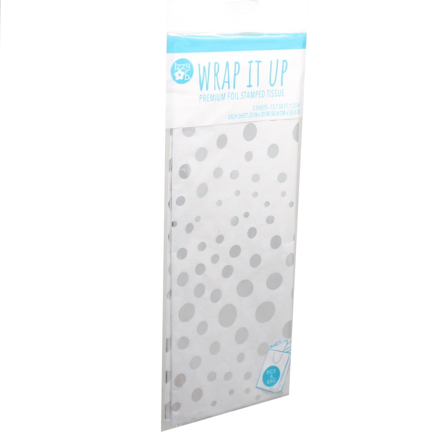 Papel de seda estampado con papel de plata