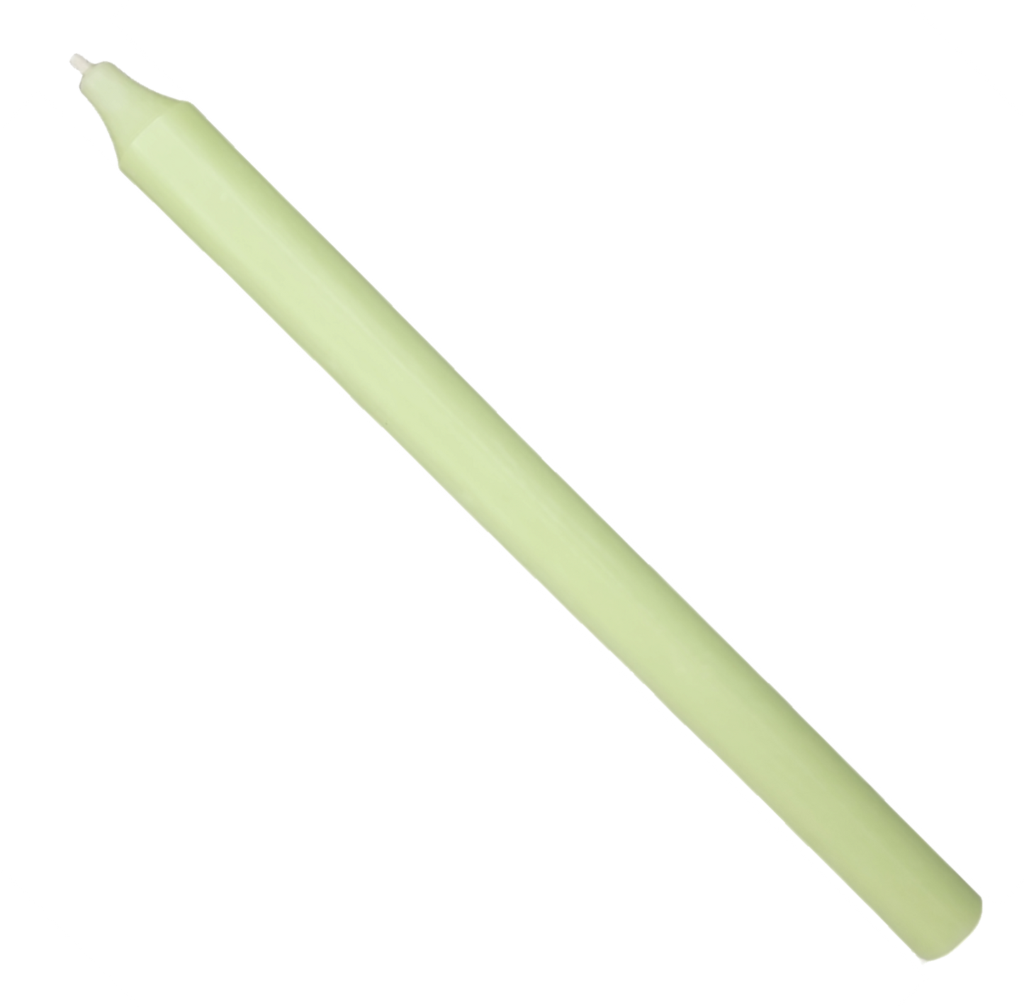Bougie de table rustique conique - 30 cm vert clair
