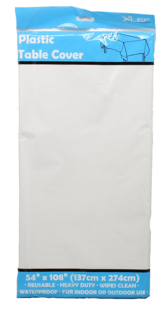 Nappe en plastique blanc