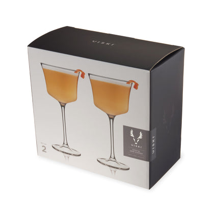Raye Angled Crystal Whiskey Sour Glasses Set