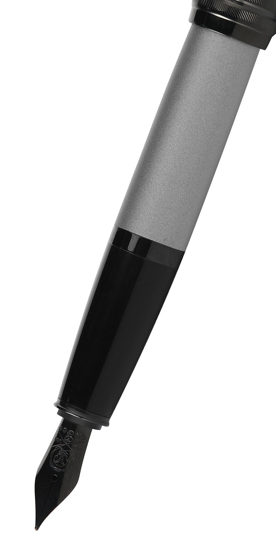 Bailey matte gray lacquer fountain pen with black nib and cap band by A.T. Cross on Tampa Home & Garden Store